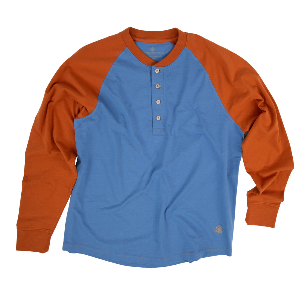 Men’s Big & Tall Baseball Tee – Raglan Sleeve Henley Shirt, Cotton Blend, Casual Sports Jersey