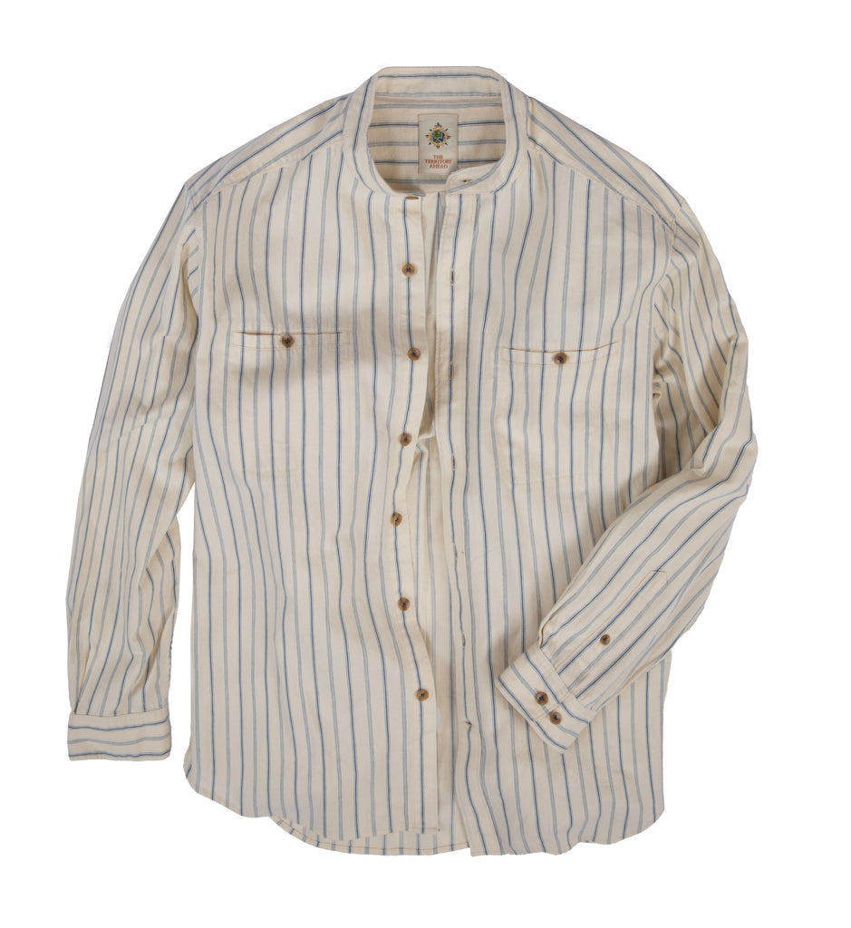 Banded Collar Work Shirt Banded Collar Work Shirt