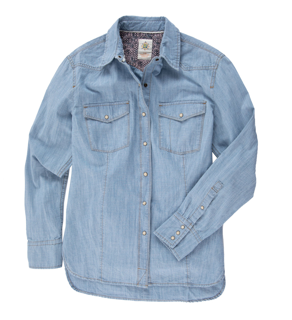 Women's Western Chambray Shirt – The Territory Ahead