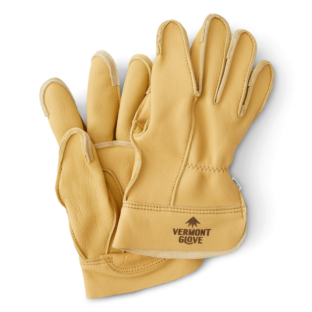 New! Kids Goatskin Work Gloves, Tan main image 1
