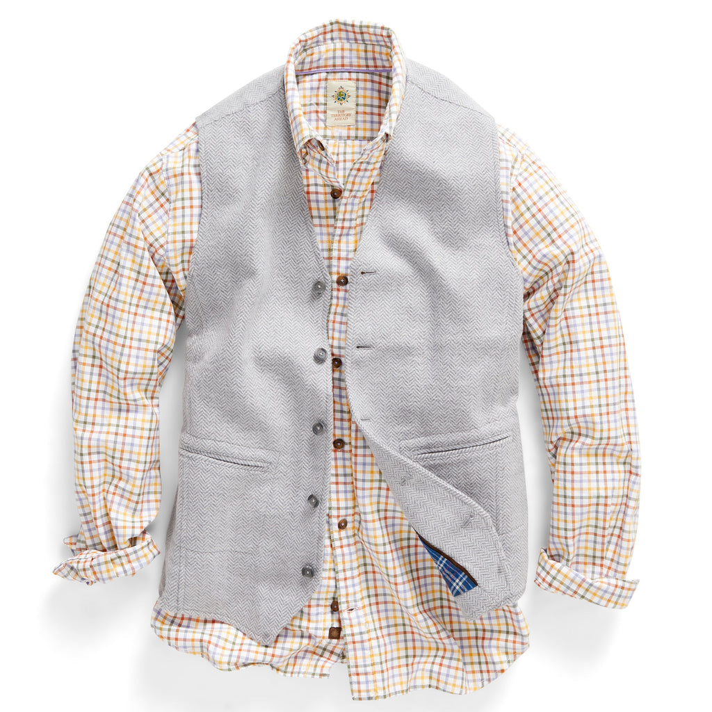 Back East Herringbone Vest – The Territory Ahead
