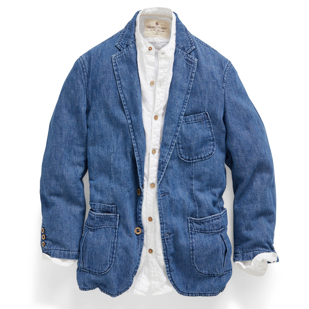 Positano Linen-Denim Blazer - Tall – The Territory Ahead