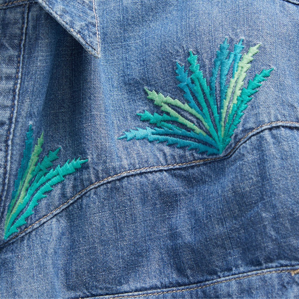 Rio Nido Embroidered Denim Shirt – The Territory Ahead