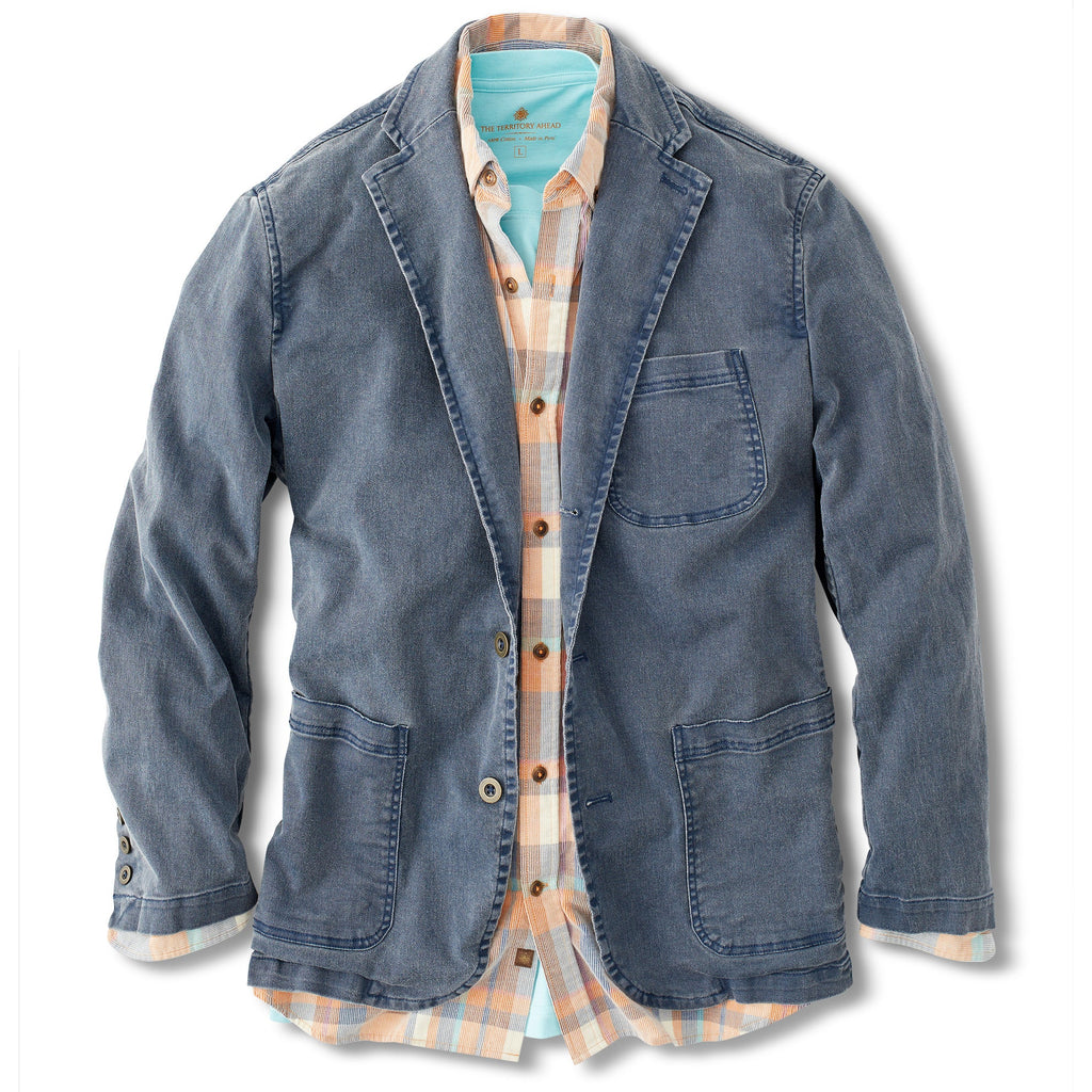 Men's cotton twill blazer discount