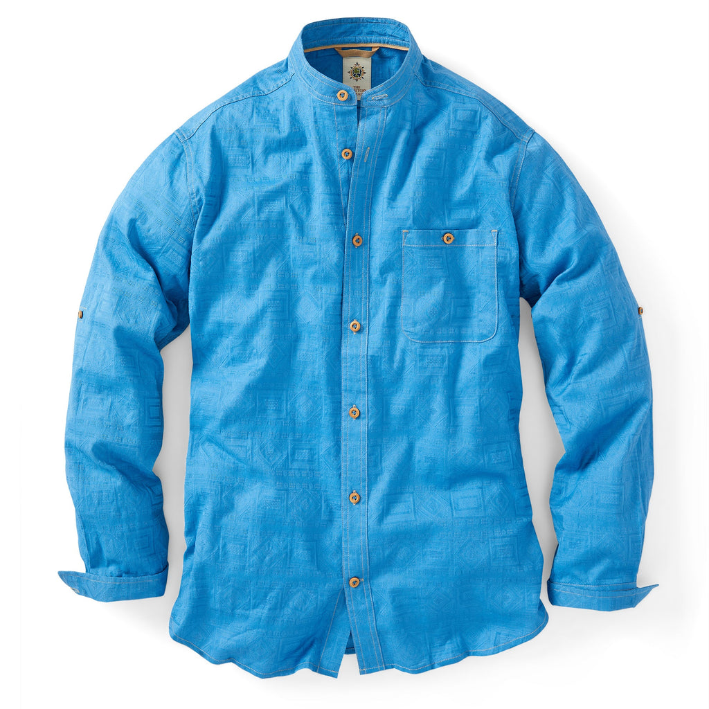 Long Sleeve Las Conchas Band Collar Shirt The Territory Ahead Long Sleeve Las Conchas Band Collar Shirt The Territory Ahead
