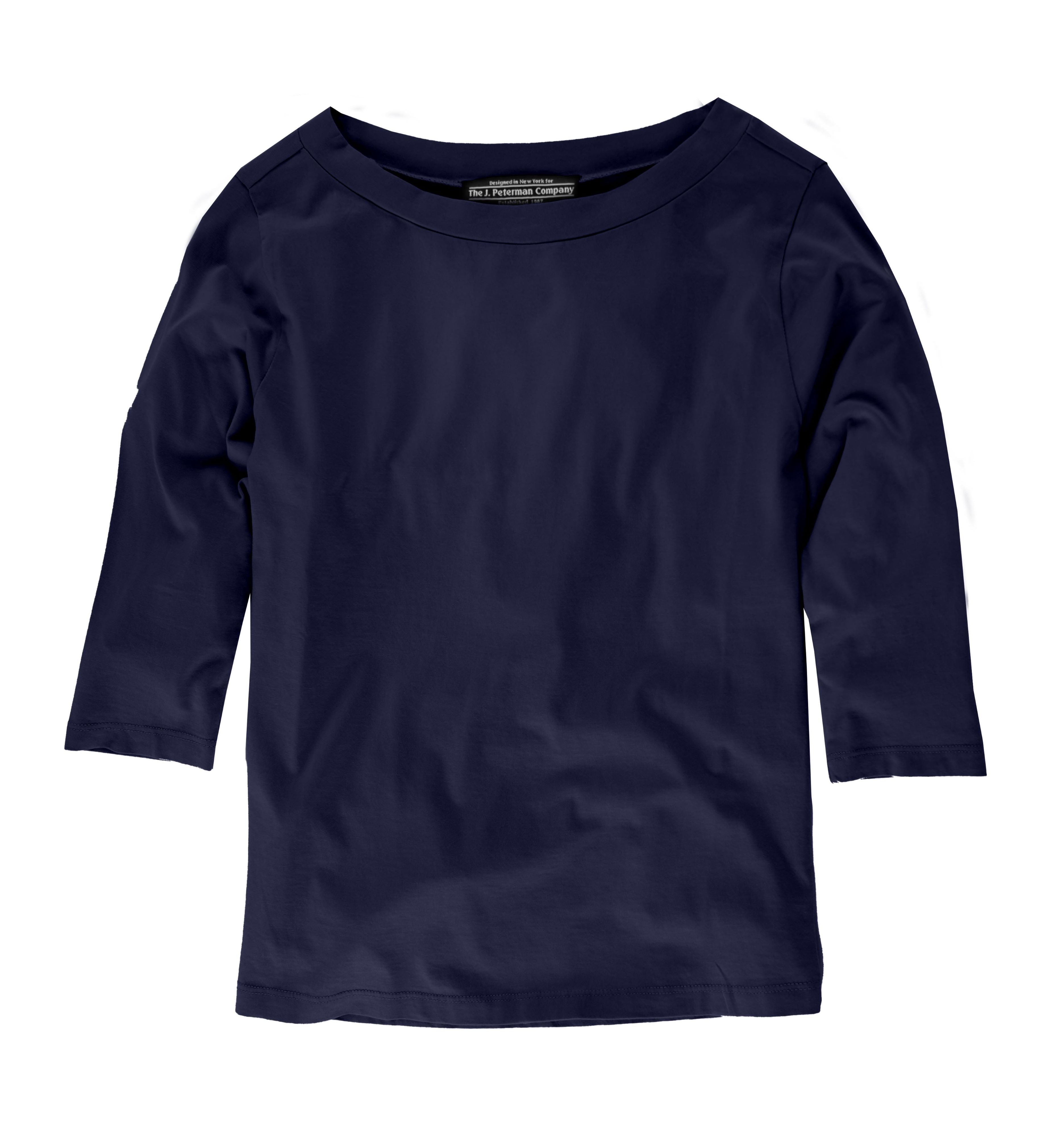 Project Cece | Boat Neck Top in Organic Pima Cotton