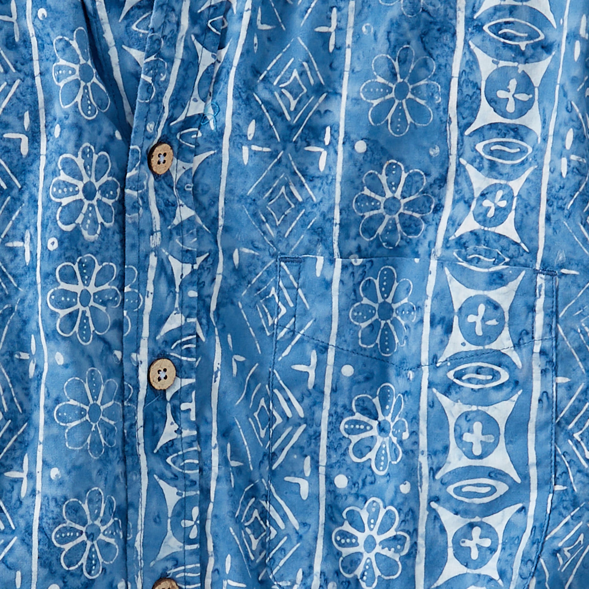 Midigama Blue Batik Shirt – The Territory Ahead