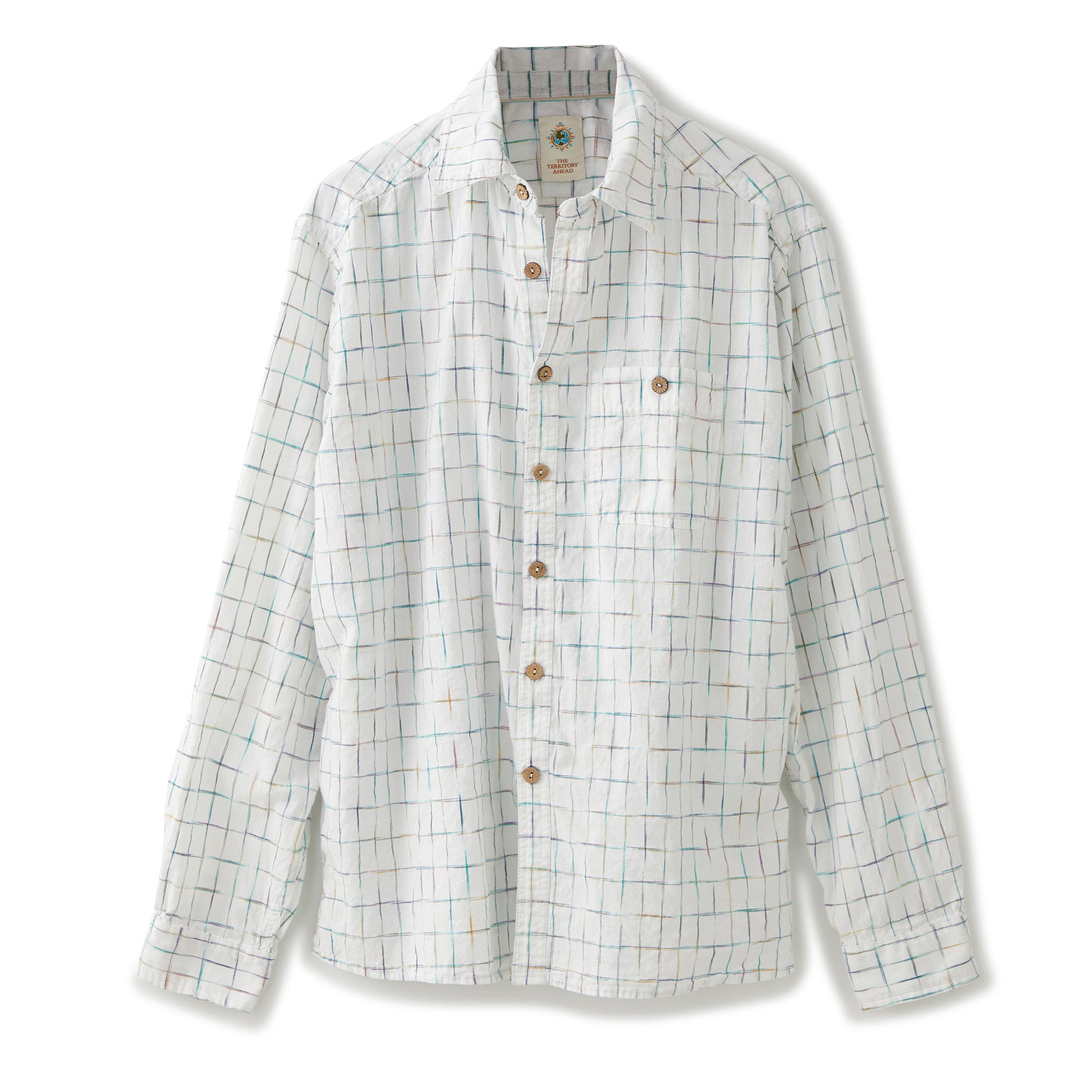 【SATIIIZ】Linet Summer Check Shirt Polar-Skate-Co-SU25-Ben-LS-