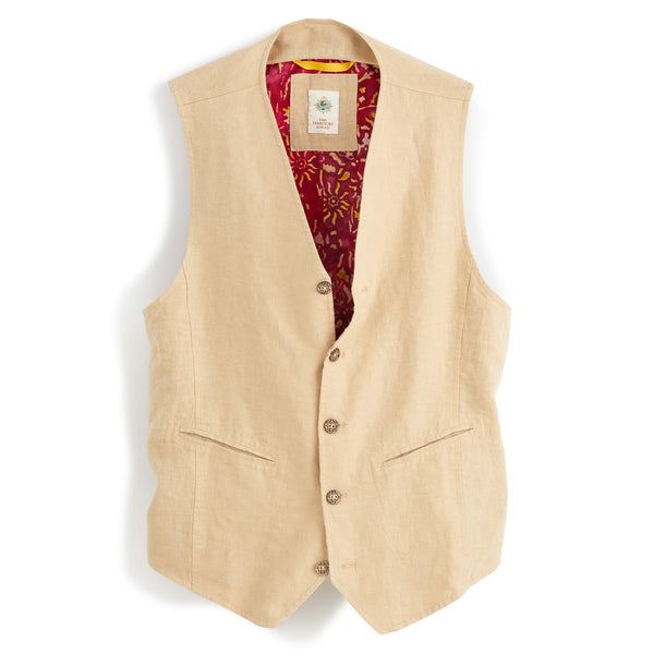 Twin Rivers Linen Vest – The Territory Ahead