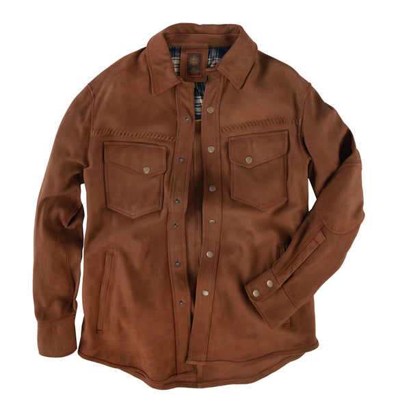 ULTERIOR＃Lamb Leather＃Overlaid Shirts ULTERIOR 