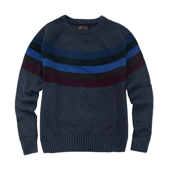 Wool and Cotton Striped Crewneck