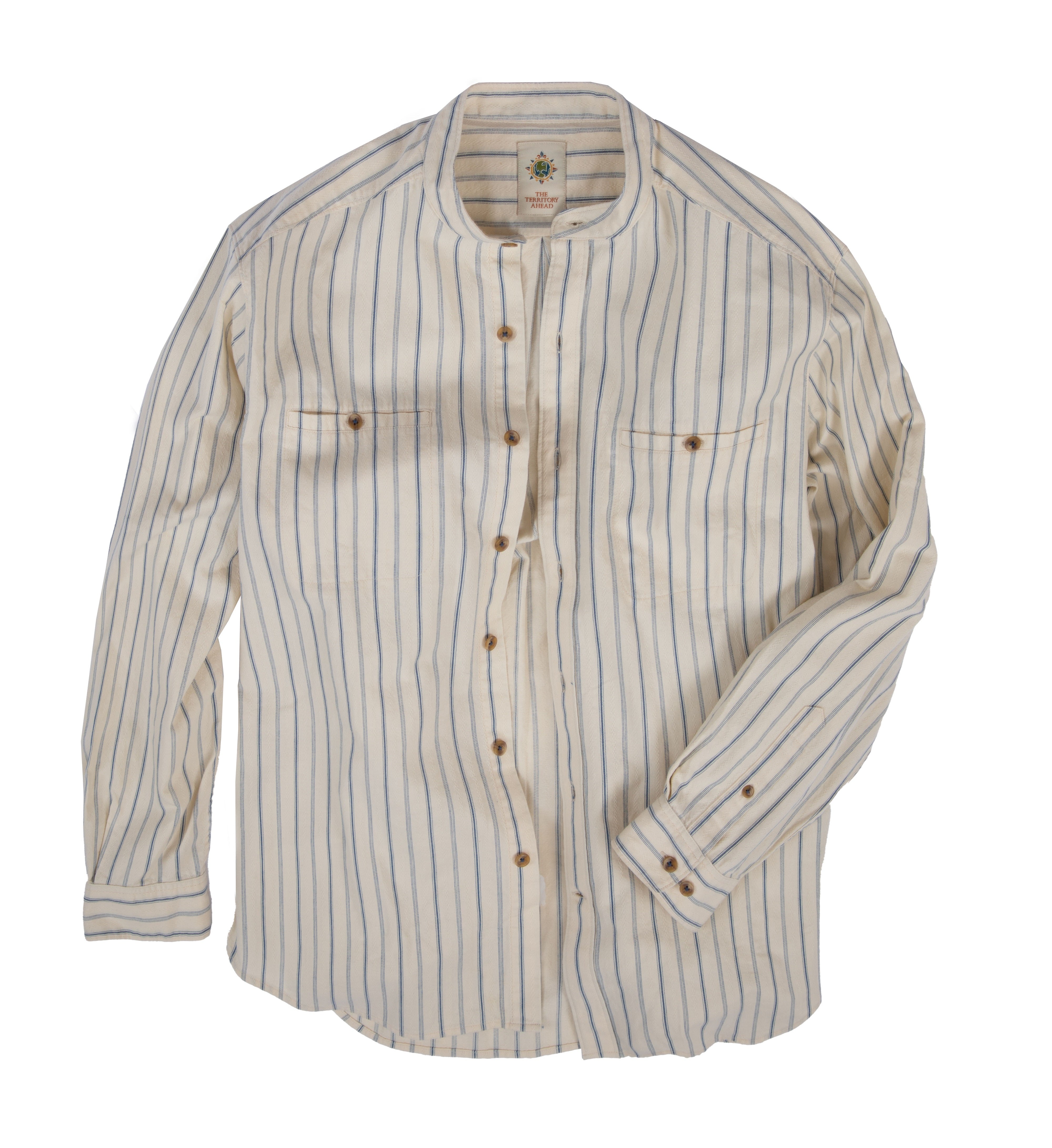 Banded Collar Work Shirt The Territory Ahead Banded Collar Work Shirt The Territory Ahead