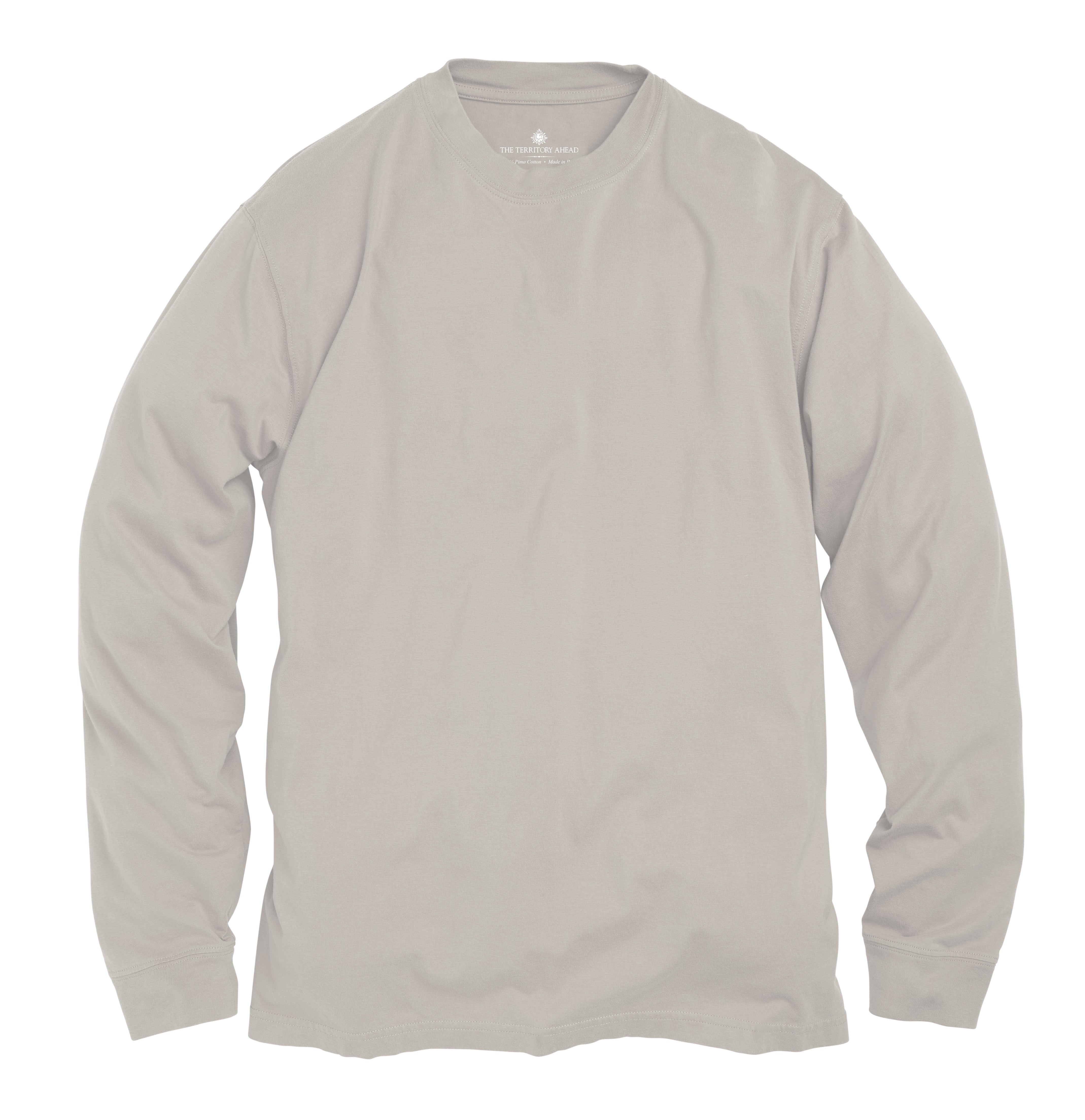 Long Sleeve Pima Crew – The Territory Ahead