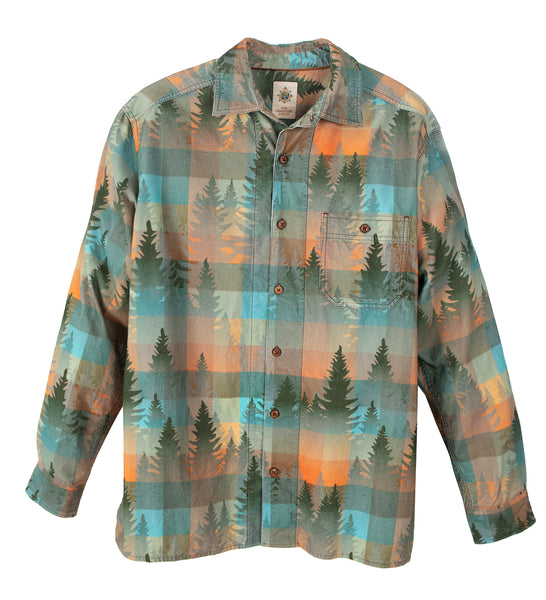 トップス Sticker Printed Corduroy Shirt WL92-Fall3-T3970Forest_grande.