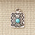 Sterling & Turquoise Dog Tag Pendant