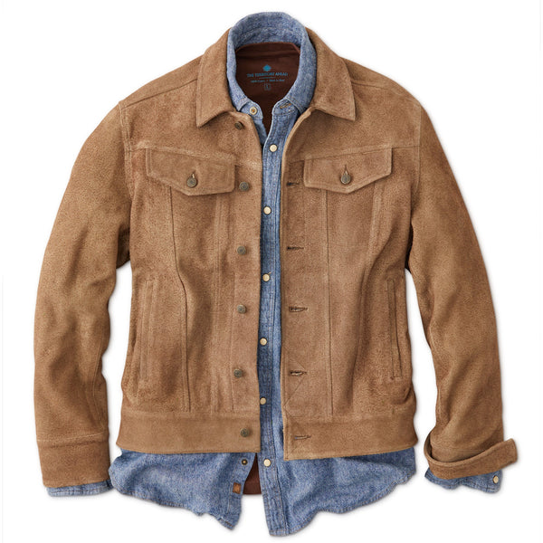 Grand Lake Suede Trucker Jacket – The Territory Ahead