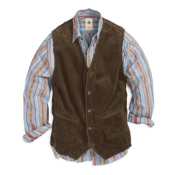 『OVERGROWN HIKER VEST(ACTIVE CORDUROY)』 Sassafras Rendered its Unique Overgrown Hiking Vest in